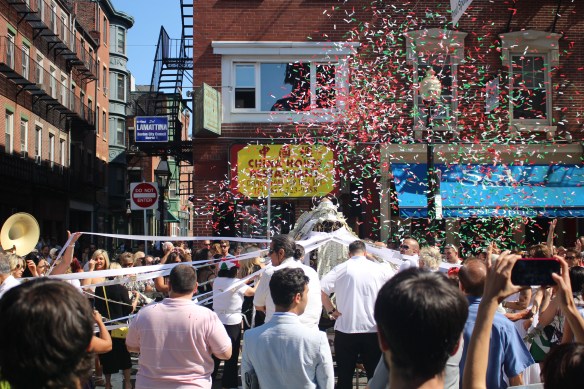 Hanover Street during the St. Anthony's Feast weekend