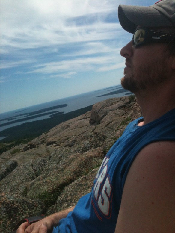 Taking a rest near the summit