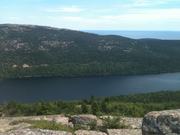 View of Jordan's pond from Penobscot