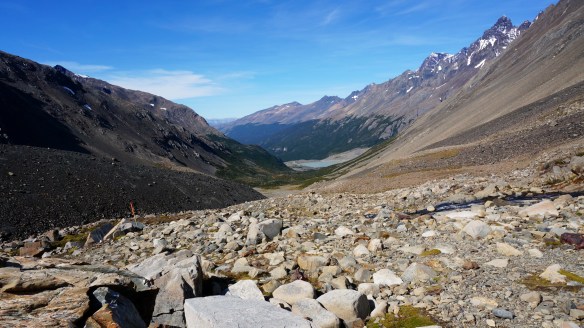 Once you get out of the muddy forest, the hike is very exposed through the John Gardiner Pass. 