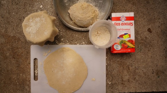 My typical campsite tortilla making set up