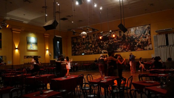 It felt a bit inappropriate to photograph the dancers at the milongs when it was in full swing so I snapped a quick photo at the end when it had died down.